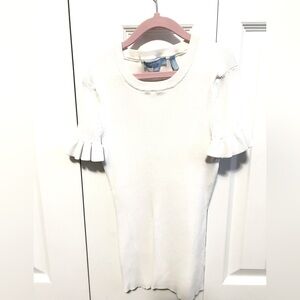 Draper James White Knit Top